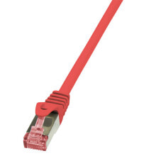 Кабели и разъемы для аудио- и видеотехники logiLink 5m Cat.6 S/FTP сетевой кабель Cat6 S/FTP (S-STP) Красный CQ2074S