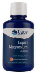 Магний Trace Minerals Research Liquid Magnesium Natural Tangerine Жидкий магний с апельсиновым вкусом 300 мг