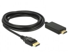 DeLOCK 85318 видео кабель адаптер 3 m DisplayPort HDMI Черный