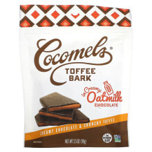 Cocomels, Cocomels Toffee Bark, сливочный шоколад и хрустящий ирис, 99 г (3,5 унции)