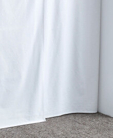 Nautica solid White Cotton Twin XL Dorm Bedskirt