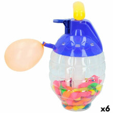 Water Balloons with Pump Colorbaby Splash Self-closing 6 Units