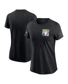 Nike women's Black Los Angeles Rams 2023 NFL Crucial Catch Sideline Tri-Blend T-shirt