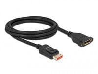 Delock 87097 - 2 m - DisplayPort - DisplayPort - Male - Female - 7680 x 4320 pixels