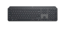 Клавиатуры logitech MX Keys for Business клавиатура РЧ беспроводной + Bluetooth Swiss Графит 920-010246