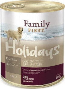 Family First FamilyFirst Kaczka+batat+monoproteina adult 800g