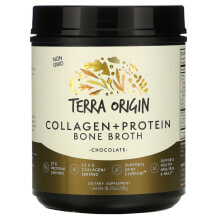 Terra Origin, Костный бульон с коллагеном и белком, ваниль, 466 г (16,43 унции)