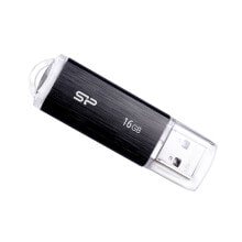 Silicon Power Ultima U02 USB флеш накопитель 16 GB USB тип-A 2.0 Черный SP016GBUF2U02V1K