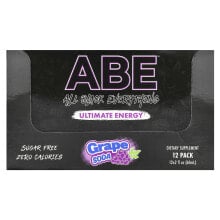 Ultimate Energy, Grape Soda, 12 Pack, 2 fl oz (60 ml) Each