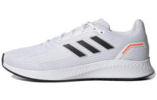 adidas neo 舒适 运动 透气 低帮 跑步鞋 男款 白色 / Обувь спортивная Adidas NEO G58098 Running Shoes