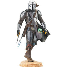 Купить развивающие игровые наборы и фигурки для детей Star Wars: Фигурка Star Wars The Mandalorian с дитём из премиальной коллекции