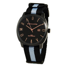 Мужские наручные часы с ремешком Мужские наручные часы с черным голубым текстильным ремешком Devota & Lomba DL008MSPBKGR-04BLACK ( 42 mm)