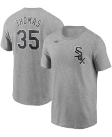 Nike men's Frank Thomas Gray Chicago White Sox Cooperstown Collection Name and Number T-shirt