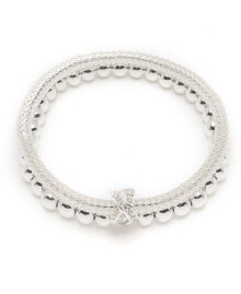 Купить браслеты Nine West: Браслет Nine West Two Row Stretch Bracelet.