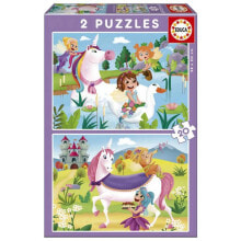 EDUCA BORRAS 2X20 Unicorn And Fairy Board Game