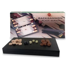 AQUAMARINE Black Series Professional Backgammon Set Board Game