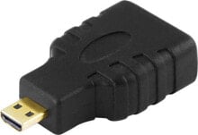 Кабели и разъемы для аудио- и видеотехники Deltaco HDMI-24-K видео кабель адаптер HDMI Тип A (Стандарт) HDMI Тип D (Микро) Черный