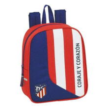 Школьные рюкзаки и ранцы повседневный рюкзак для мальчика Atltico Madrid красно-синий цвет, одно отделение