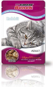 Купить влажные корма для кошек Super Benek: Super Benek Adult z królikiem 100g