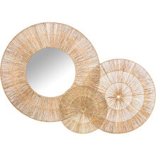 Wall mirror Alexandra House Living Jute Natural Fibre 4 x 103 x 70 cm Circular