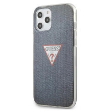 GUESS Guhcp12Lpcujuldb iPhone 12 Pro Max 6.7 Dark Jeans Collection phone case