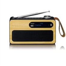 Радиоприемники lenco PDR-040 DAB + радио бамбук / черный аккумулятор