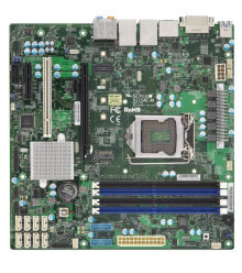 Аксессуары для сетевого оборудования Supermicro X11SAE-M материнская плата для сервера/рабочей станции LGA 1151 (разъем H4) Микро ATX Intel® C236 MBD-X11SAE-M-O