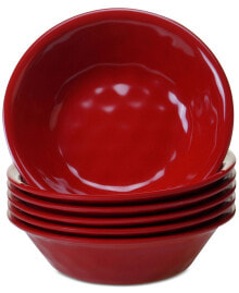 6-Pc. Red Melamine All-Purpose Bowl Set