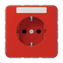 Розетки, выключатели и рамки jUNG CD 1520 BFKINA RT розеточная коробка Тип F Красный CD1520BFKINART
