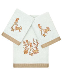 Linum Home textiles Turkish Cotton Aaron Embellished Towel Set, 4 Piece