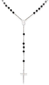 Женские кулоны и подвески Original silver necklace with onyx Rosary CROBON40