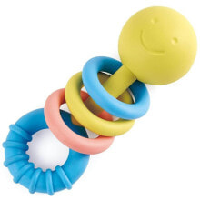 HAPE Infant Toys Infant Teething Ring Rattle