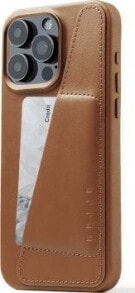 Troubadour Goods Limited Mujjo Full Leather Wallet Case - etui skórzane do iPhone 15 Pro Max kompatybilne z MagSafe (tan)