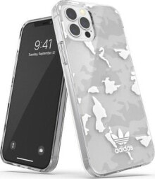 чехол силиконовый серый камуфляж iPhone 12/12 Pro adidas