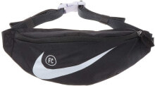 Мужские поясные сумки Мужская поясная сумка текстильная черная спортивная Nike F.C. Bum Bag