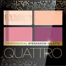 Lidschatten-Quartett - Eveline Cosmetics Quattro Professional Eyeshadow Palette