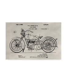 Trademark Global alicia Ludwig Patent Motorcycle Canvas Art - 27