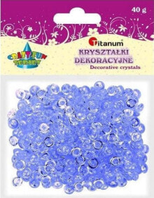 Декоративный элемент или материал для детского творчества Titanum Koraliki plastikowe połówka kuli liliowe 40g