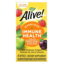 Витаминно-минеральные комплексы Натурес Вэй, Alive! добавка для поддержки здоровья иммунной системы, 30 мягких таблеток
