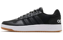 adidas neo Hoops 2.0 防滑耐磨 低帮 复古篮球鞋 男女同款 黑白棕 / Кроссовки Adidas Neo Hoops FW4480