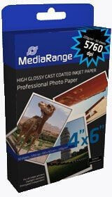 Бумага и фотопленка для фотоаппаратов mediaRange Papier fotograficzny do drukarki A4 (MRINK103)