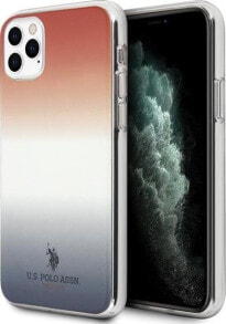 Smartphone Cases u.S. Polo Assn US Polo USHCN65TRDGRB iPhone 11 Pro Max czerwono-niebieski/blue&amp;red Gradient Pattern Collection