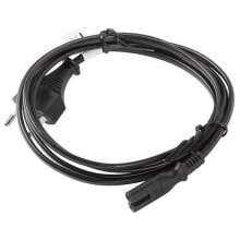 LANBERG CA-C7CA-11CC-0030-BK 3 m Power Cord