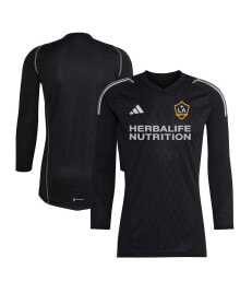 adidas men's Black LA Galaxy 2023 Goalkeeper Long Sleeve Replica jersey