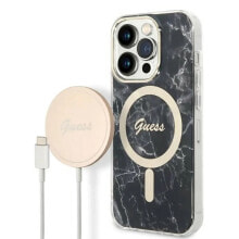 GUESS Gubpp14Xhmeacsk+ Charger Set iPhone 14 Pro Max 6.7 Marble phone case