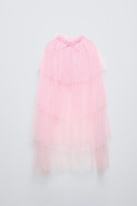 Tulle princess costume cape