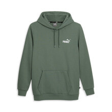 Puma Essentials Small Logo Pullover Hoodie Mens Green Casual Outerwear 67805744