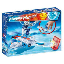 Детские игровые наборы и фигурки из дерева Набор с элементами конструктора Playmobil Action 6833 Ледяной робот с метателем дисков