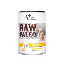 RAW PALEO Adult monoprotein turkey wet dog food 400g