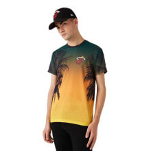 Men's Sports T-shirts nEW ERA Summer City Aop Miami Heat Short Sleeve T-Shirt